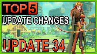 TOP 5 CHANGES IN UPDATE 34 - Rise of Kingdoms