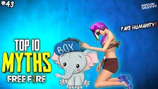 Top 10 Mythbusters in FREEFIRE Battleground | FREEFIRE Myths #43