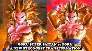 NEW BROKEN GOKU SSJ 10 TRANSFORMATION! How Many Strongest Forms!? Dragon Ball Xenoverse 2 Mods