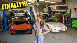 MY VERY OWN DREAM GARAGE! WE FINALLY DID IT! + 2020 C8 CORVETTE DELIVERY UPDATE!!