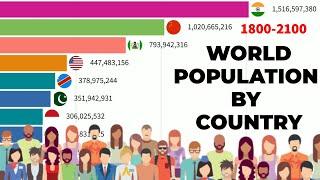 Top 10 Country Ranked by Highest Population (1800-2100)