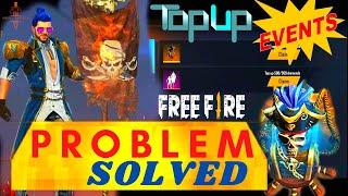 TOP UP EVENT PROBLEM SOLVED | HOW TO REPORT GARENA FREE FIRE | Pirate Flag Emote Problem Reported