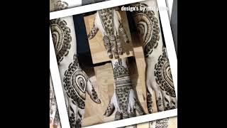 top 10 most beautiful easy stylish  back & front hand mehndi Design by iffat jahan