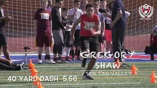 AZYFC Top 10 Fastest Laser Timed 40 Yard Dash  11-13 Age Division