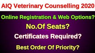 AIQ Veterinary Counselling 2020 | Counselling Process | Order Of Priority | Vishnu's Smart Info