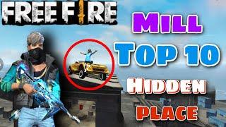 Top 10 Hiding Place in Mill Free Fire !! @Totalgaming