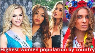 Top 10 countries with highest female population (2020)