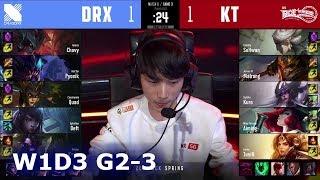 DRX vs KT - Game 3 | Week 1 Day 3 S10 LCK Spring 2020 | DragonX vs KT Rolster G3 W1D3