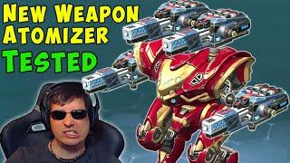 NEW Weapon ATOMIZER Tested GAMEPLAY - War Robots Test Server WR