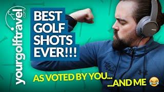 BEST GOLF SHOTS EVER: My Best Shots on Youtube as Voted by YOU!! [+ Course Vlog Highlights]