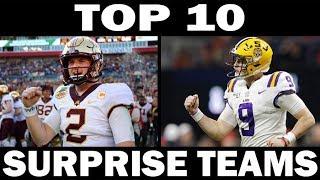 Top 10 Surprise Teams from the 2019-2020 College Football Season