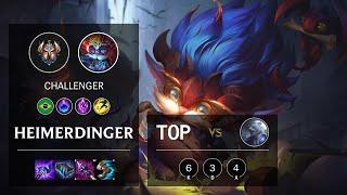 Heimerdinger Top vs Volibear - BR Challenger Patch 10.13