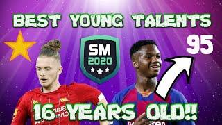 BEST YOUNG PLAYERS AND THEIR FUTURE RATINGS ON SM20 