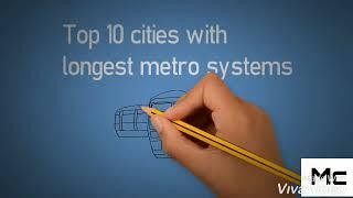 Top 10 cities with longest metro systems/ tech technology with Manan