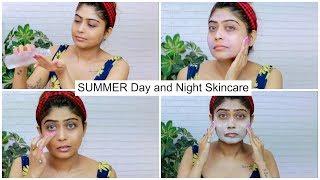 SUMMER SKIN CARE ROUTINE | MORNING And NIGHT TIME | BRIGHT, OIL FREE, FRESH & GLOWING SKIN