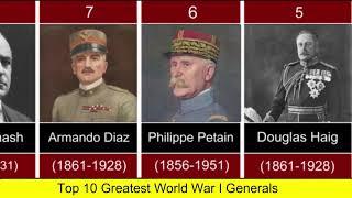 Top 10 Greatest World War I Generals