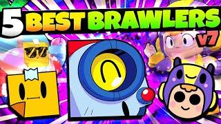 *NEW* Top 5 Brawlers In Brawl Stars v7! POST BALANCE CHANGES!