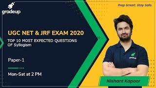 TOP 10 MOST EXPECTED QUESTIONS OF SYLLOGISM for UGC NET | MHSET | KSET | Gradeup | Nishant Kapoor