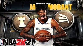 NBA 2K21 - Most OFFICIAL JA MORANT Slashing PG Build / 59 Badges 