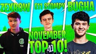 FORTNITE POWER RANKINGS TOP 10 PLAYERS NOVEMBER 2019