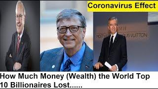 Coronavirus Effect How Much Money (Wealth) the World Top 10