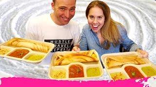 My American WIFE Tries SOUTH INDIAN DOSAS for the FIRST TIME | South Miami, Florida