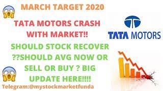 TATA MOTORS LATEST NEWS | TATA MOTORS BIG UPDATE | WHAT HAPPEND ON MONDAY? | TARGET FOR MARCH 2020