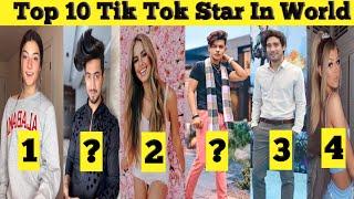 Top 10 TikTok Stars In World | World Top 10 TikTok Star| Charlidemelio, Adiisonre, Riyaz Lorengray