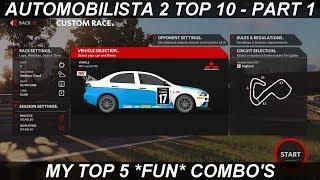 Automobilista 2 | My TOP 10 Car & Track Combinations PART 1 | Top 5 FUN COMBO's