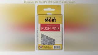 Top 10 School Smart 003354 Clear Push Pin, 3/8" L (Pack of 100)