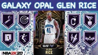 GALAXY OPAL 12-0 REWARD GLEN RICE GAMEPLAY! HE HAS THE BEST RELEASE IN NBA 2K20 MYTEAM!