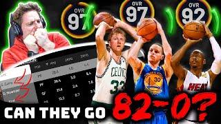 Could The Best 3 Point Shooters in NBA History Go 82-0? | NBA 2K20 Rebuild