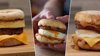 I Tested EVERYONES Egg McMuffin - Joshua Weissman, Sam the Cooking Guy, Inside Edition, Sauce Stache