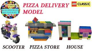 LEGO PIZZA DELIVERY Model & *Giveaway* with LEGO Classic 10715 ||MOC|| Building Instructions Ideas||