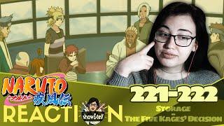 Naruto Shippuden 221-222. Storage  The Five Kage's Decision | Reaction