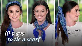 10 Easy Ways To Tie A Scarf | Scarf Styling Tips