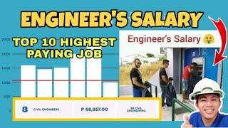 ENGINEER'S SALARY: Bakit nga ba malaki? | Top 10 Highest Paying Job