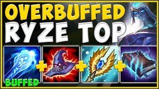 WAY TO GO RIOT! NEW BUFFED RYZE IS 100% ABSURD AGAIN! RYZE SEASON 10 TOP GAMEPLAY! League of Legends