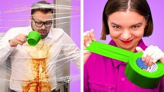 STUDENTS VS TEACHER || 12 DIY Funny School Pranks and Funny Situations By Crafty Panda