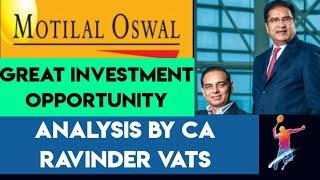 Motilal Oswal financial Services : A great investment opportunity by .CA & CMA RAVINDER VATS