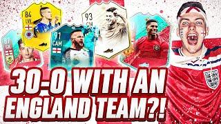 30-0 ON FUT CHAMPIONS with AN ENGLAND TEAM!! Fifa 20 TOP 100 Gameplay & Squad Builder!! TOTSSF!