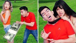 SHORT HAIR VS LONG HAIR PROBLEMS || Long Hair Struggles & Funny Awkward Situations by T-STUDIO