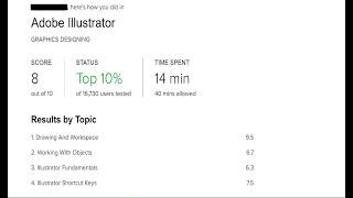 fiverr skill test adobe illustrator  question and answer 2020 | TOP 10%