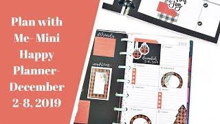 Plan with Me- Mini Happy Planner- December 2-8, 2019