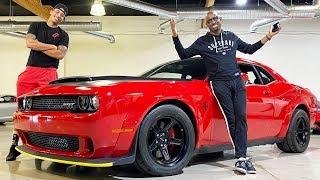 HE JUST CASHED OUT ON A BRAND NEW DODGE DEMON!