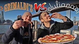 NYC's BEST Pizza Challenge:  Grimaldi's vs Juliana's ! 