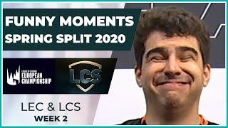 Funny Moments - LCS & LEC Week 2 - Spring Split 2020