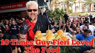 Top 10 times Guy Fieri LOVED The Food