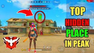 FREE FIRE TOP HIDDEN PLACE IN PEAK - GARENA FREE FIRE 