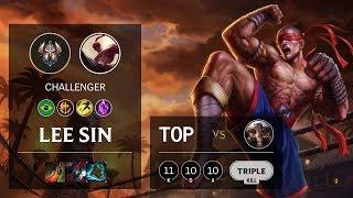 Lee Sin Top vs Sett - BR Challenger Patch 10.3